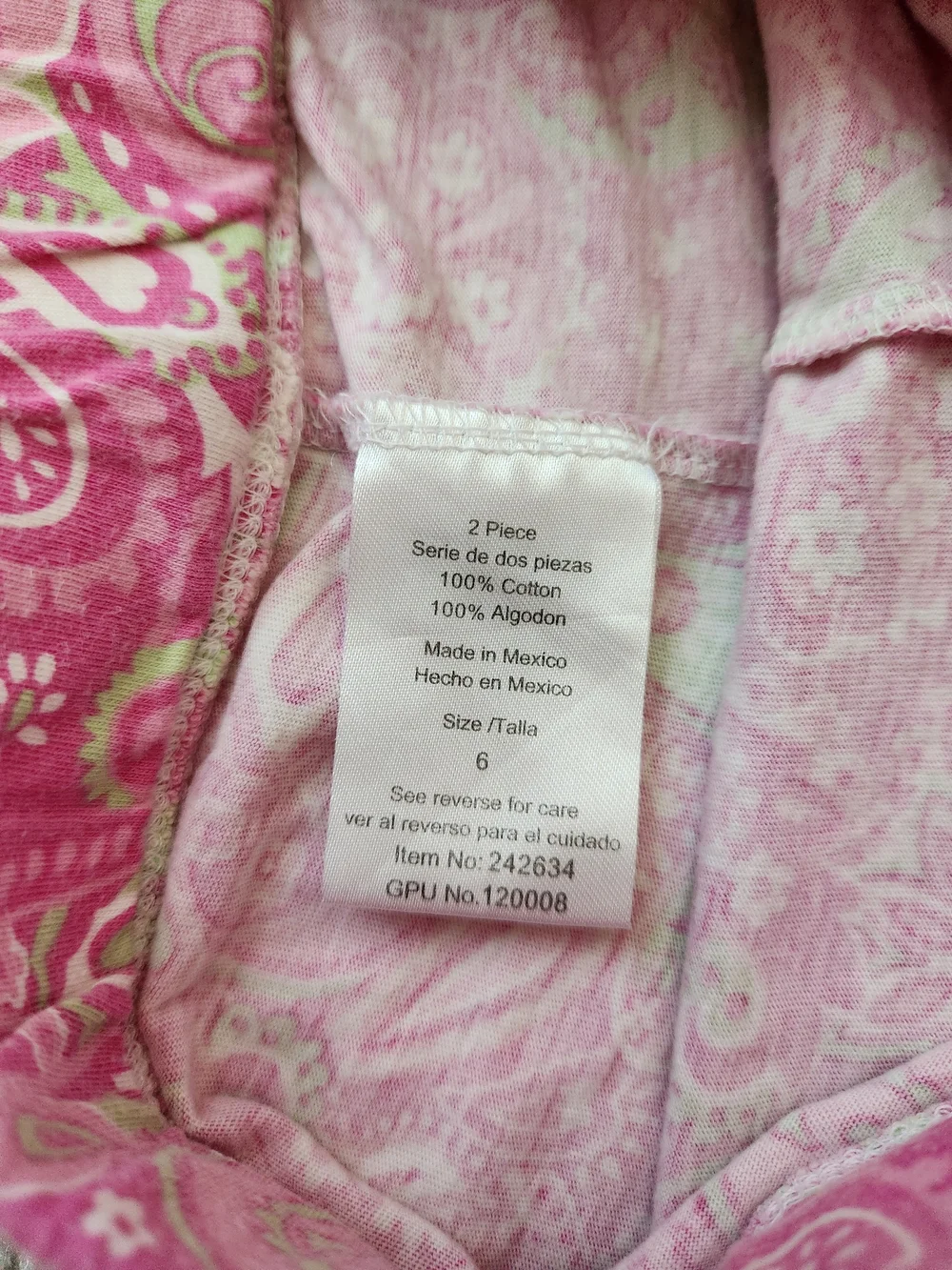 Girls 6 Butterfly Garden Mix & Match Bundle | Pink, Paisley | 6 Pieces